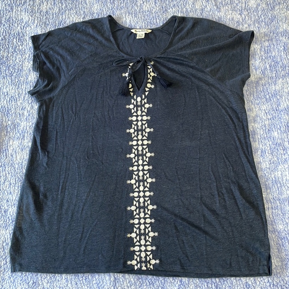 Tommy Bahama Blue Shirt Size Extra Large